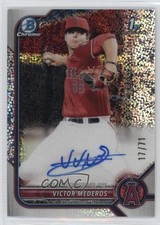 2022 Bowman Draft Chrome Pick Sparkle Refractor 17/71 Victor Mederos Auto 13c1