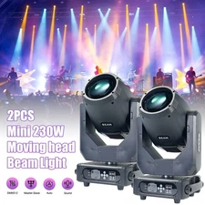 2pcs 230W 7R Mini Beam Moving Head Light Stage Light Effect DMX512 for Disco Bar