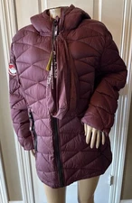 CANADA WEATHER GEAR Full Zip Hood Jacket Packable Women's Size 1X Purple NWT