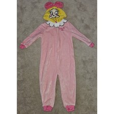 Cindy Lou Who Dr Seuss Grinch Fleece Hooded Pajamas 4T Toddler Halloween Costume