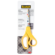 Scotch Multi-Purpose Designer Series Scissors: 8-inch scissor / 1-pack Yellow Ha