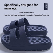 Unisex Thick-Soled Massage Slippers - Cushioned Comfort Slides