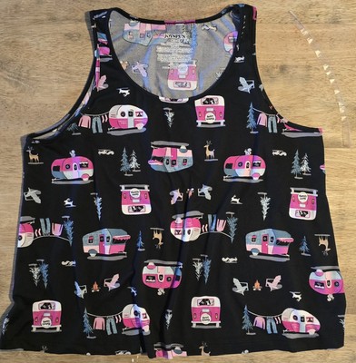 Womens M 8-10 Pajama Tank 