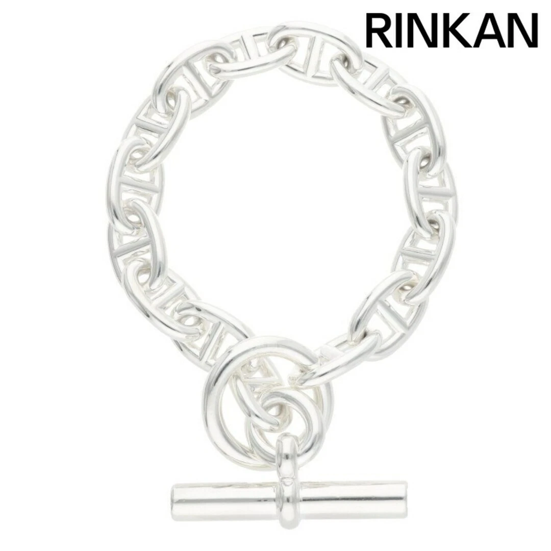 HERMÈS Hermes Chaine d'Ancre MM Sheine Caviglia Argento Bracciale Uomo 15LINK Usato16a75