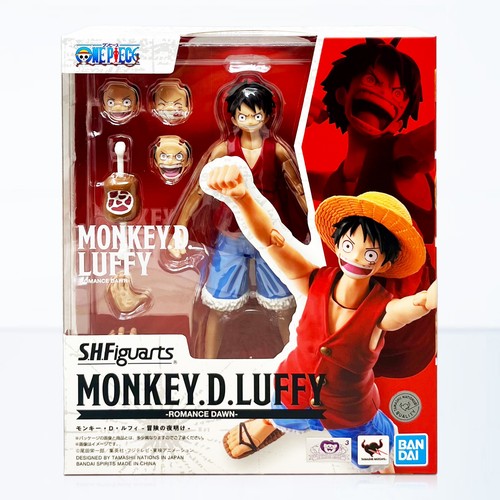 In Stock Original Bandai One Piece Monkey D Luffy Romance Dawn S.H Shction Figure Anime I.1278361756