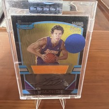2003-04 Bowman Signature Luke Walton Rookie RC Jersey Auto #96 Lakers Rare /1250