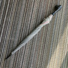 Vintage Aramis Houndstooth Pattern Large Umbrella w/Bloodhound Dog Head Handle