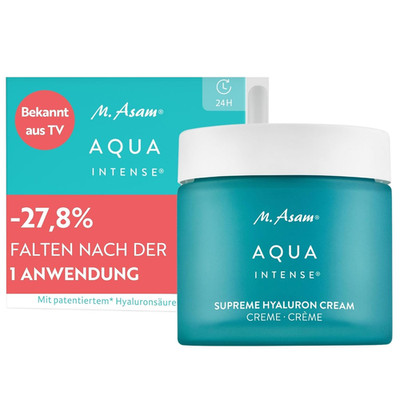 M. Asam AQUA INTENSE Supreme Hyaluron Cream (100 Ml)   Parfümfreie Feuchtigkeits
