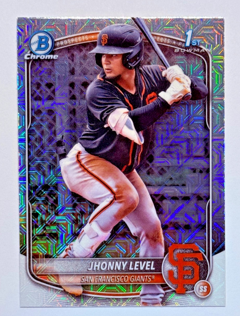 2025 Bowman Chrome Baseball #BCP-147 JHONNY LEVEL 1st Mojo Mega Box Refractor