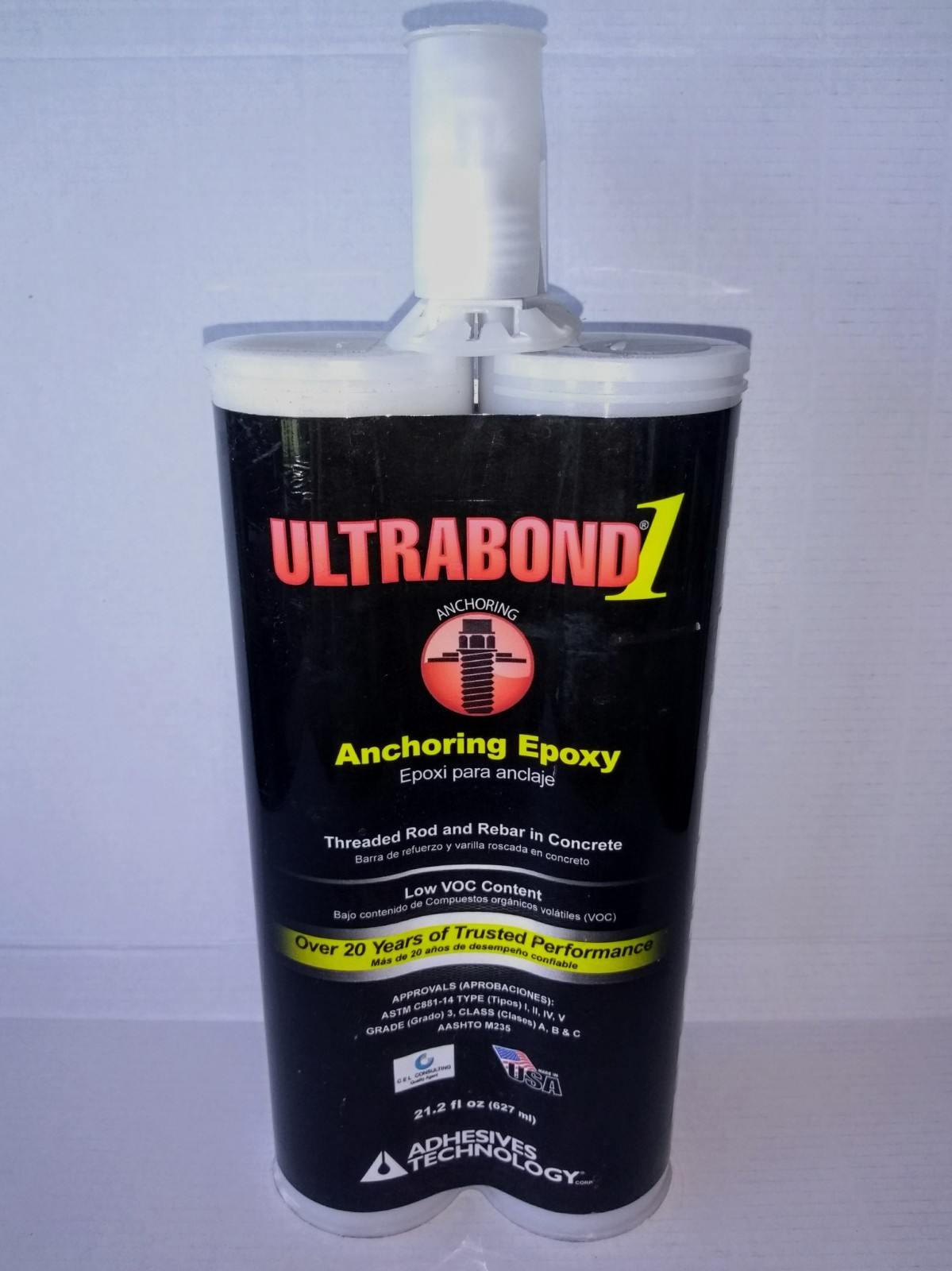 Ultrabond 1 Anchoring Epoxy Adhesive Technology 21.2 fl oz *Sealed | Low VOC