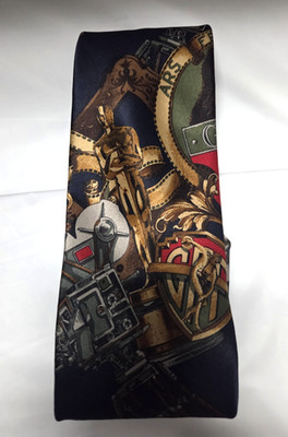 GIANFRANCO FERRE 100% Silk Tie Emmys/Cameras Graphics - Excellent