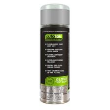 Autotek Flexible Vinyl Paint Light Grey Fast Drying Aerosol Spray Paint 300ml