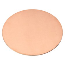 Pure Copper Sheet 4" x 0.08" 12 Gauge T2 Copper Metal Round Plate