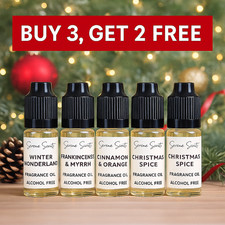 Christmas Fragrance Oils 10ml ? BUY 3 GET 2 FREE ? Wax Melts, Candles, Diffusers