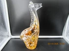 Murano Giraffe Amber Millefiori White Vintage 1950's