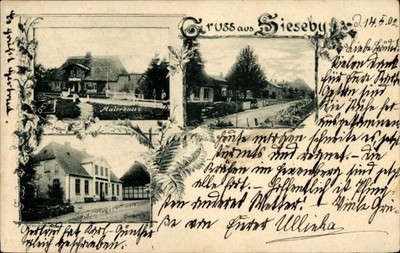Ak Sieseby Thumby in Schleswig Holstein, Malerhaus, Gasthaus,... - 11559128