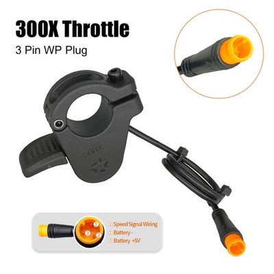 300X 3Pin Thumb Throttle Speed Control Accelerator for 24V-72V Ebike Scooter