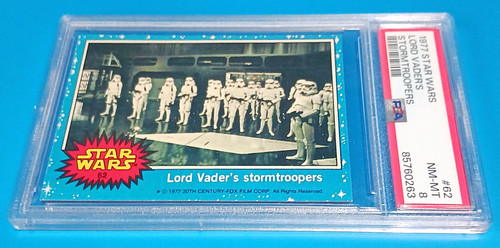 1977 Topps Star Wars #62 Lord Vader's stormtroopers — PSA 8