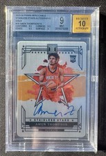 2023-24 Impeccable Amen Thompson Rookie On-Card Auto GOLD Jsy #1/10 BGS 9/10
