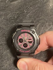 Casio BGA117-1B1 (5001) Black/Pink Baby G Women's Watch NEW BATTERY!