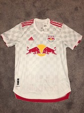 Adidas New York Red Bulls Authentic Home Soccer Jersey Mens Sz Large GI6461 $130