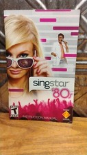SINGSTAR 80's PlayStation 2 PS2 Original SONY Game Instruction Manual Booklet