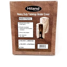 Hiland Heavy Duty Waterproof Tabletop Heater Cover TAN HVD-TTCV-T 39"x23" NEW
