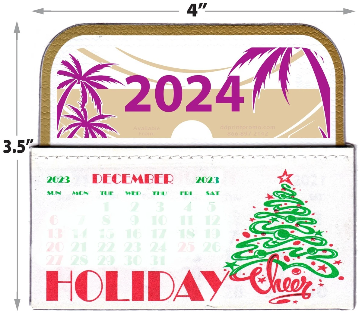 2024 MINI STICK-ON WALL CALENDAR - PACK OF 2 | eBay