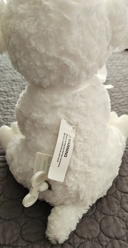 Peluche Baby Gund Little Blessing Lena Agnello Avvolgibile Musicale 9" Bianco Nuovo con etichette - Foto 2 di 6