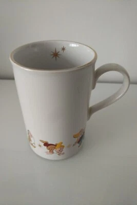 Vintage Walt Disney Snow White's Seven Dwarfs Mug Coffee Cup with gold rim Rare - Image 1 of 4