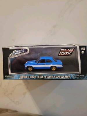 GREENLIGHT COLLECTIBLES FAST AND FURIOUS BRIAN'S 1974 FORD ESCORTS RS2000 1:43 