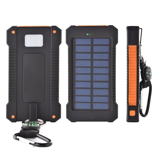 Waterproof Solar Power Bank Dual-USB Portable External Battery Charger 8000mah - Picture 14 of 14