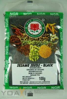 [ 100g ] NGR Sesamsamen SCHWARZ / Sesam / Black Sesame Seeds