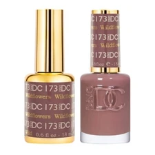 DND DC Soak Off Gel Polish + Matching Nail Lacquer - #173 Wildflowers