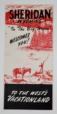 1960s Sheridan Wyoming WY Big Horn Mountains Tourist Vintage Travel Brochure
