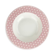 Service De Vaisselle Bas Isabelle Rose A Pois Shabby Chic en Porcelaine 6pz 5097
