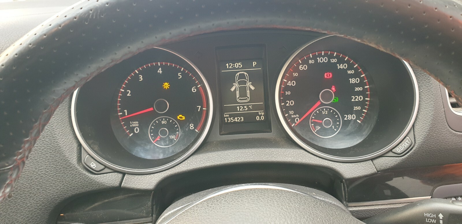 Volkswagen VW Golf GTi Mk6 Speedo Combi-Instrument Dash Cluster 