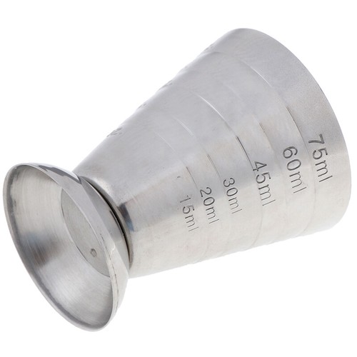 75ml Metal Measure Cup Drink Tool Shot Ounce Jigger Bar Mixed Cocktail Beak_ Jw - Picture 5 of 11