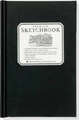Premium Black Sketchbook - Small (5 1/2 inch x 8 1/2 inch, Micro-Per - VERY GOOD