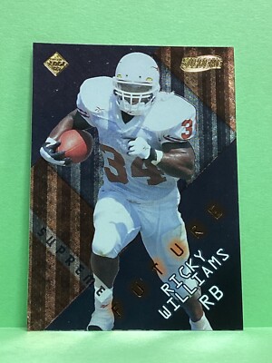 Ricky Williams Rookie Card Ricky Williams 1999 edge supreme future insert rookie card | eBay