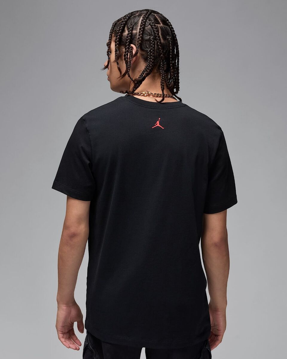 Tシャツ・カットソー Nike Jordan Brand AJ1 Men's T-Shirt HM9997-011 Nike Jordan Brand AJ1 Men's T-shirt Black Varsity Red HM9997