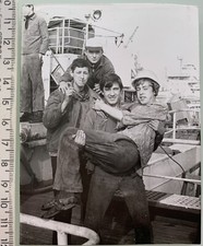 Affectionate Couple Men Man Holding Man in Arms Guys Gay Interest Vintage Photo