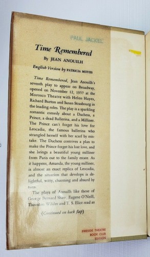 Time Remembered: English Version by Patricia Moyes (Jean Anouilh) 1958 - Picture 6 of 9