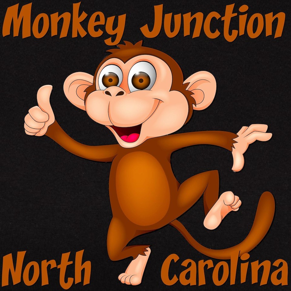CafePress Monkey Junction, NC T Shirt Women's Cotton TShirt (222924853
