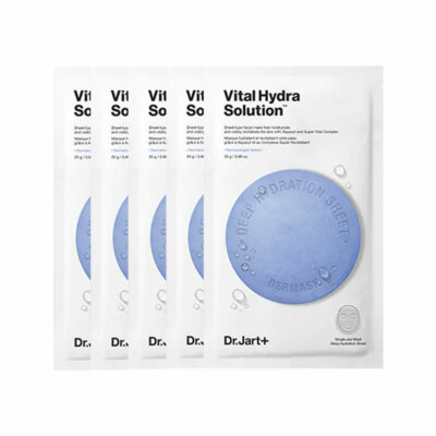 [Dr.Jart] Dermask Wasserstrahl Vital Hydra Lösung - 1er Pack (5 Stück) / Gratis Geschenk