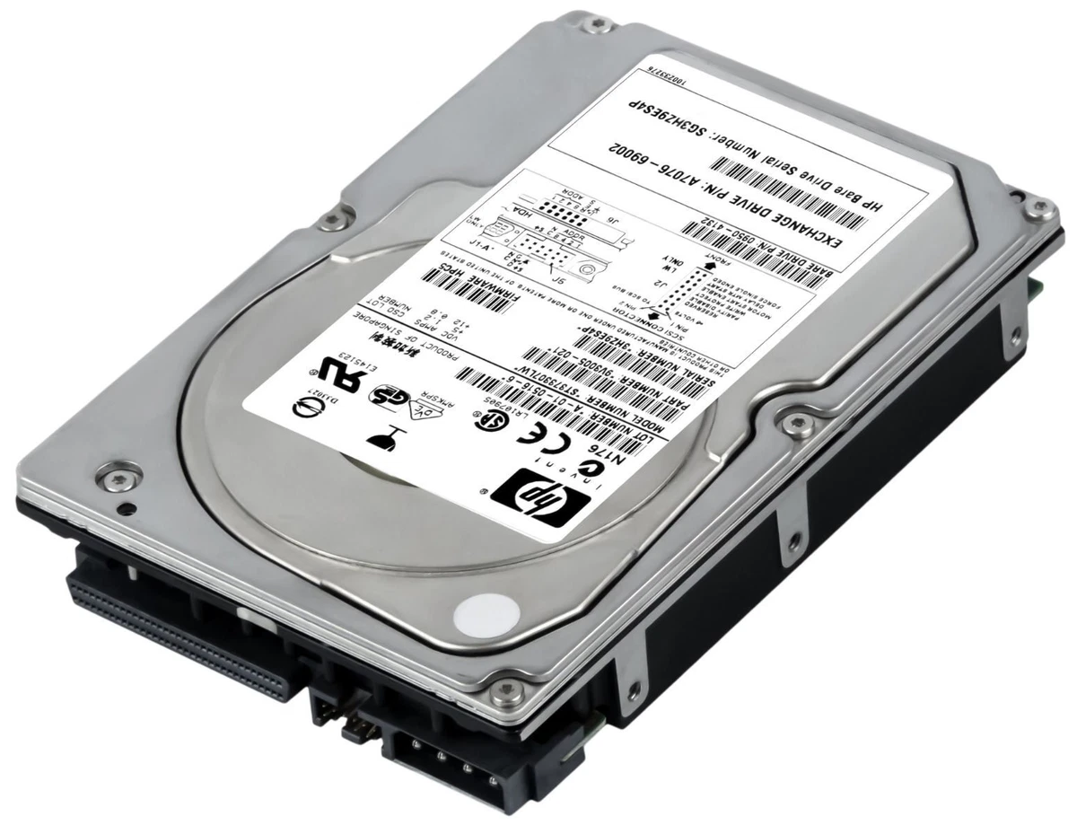 Disque Dur HP Ultra 320 SCSI 72.8 Go 15k RPM - 3.5" - Occasion Testé Fonctionnel