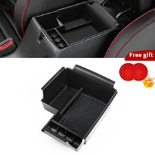 Anti Slip ABS Console Armrest Storage Box Coin Organizer For Kia Forte 2019-2024