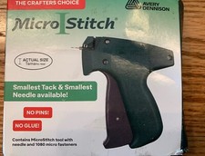 MicroStitch Tagging Gun Kit   Includes 1 Needle, 540 Black Fasteners  540 White