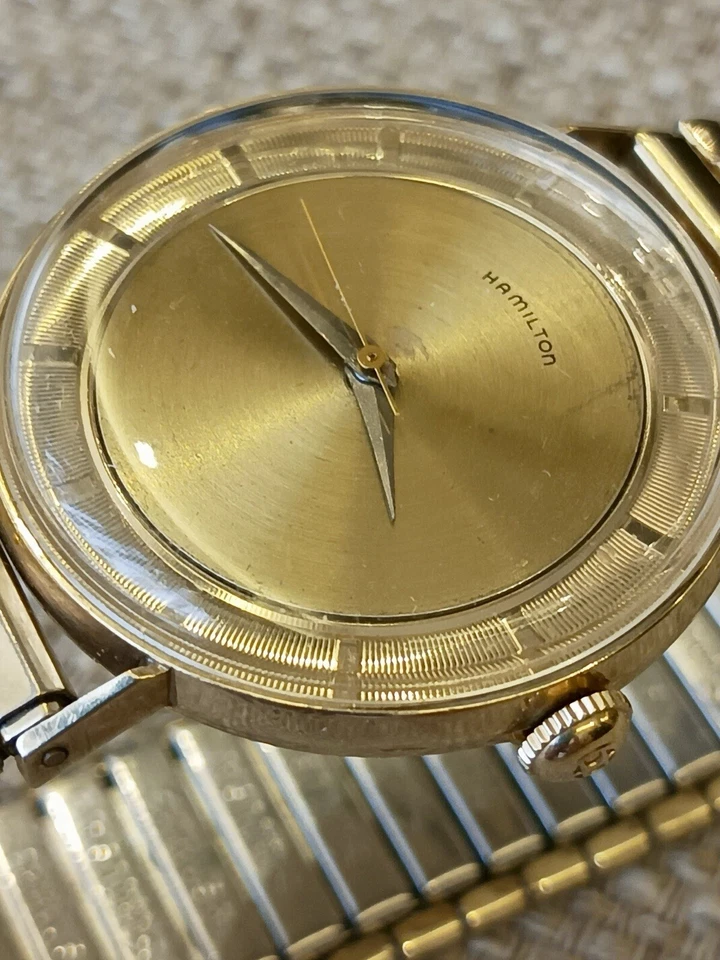 ✅ HAMILTON — заполненные желтым золотом (10 карат) — механические — редкие винтажные часы ✅ - Изображение 2 из 4