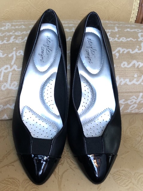 comfortable black pointed flats